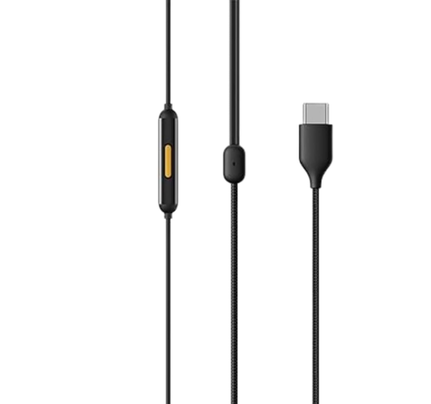 realme Buds 3 Wired Earphone with Type-C Jack, HD Microphone and Tangle-free Cable Wired (Black, In the Ear) – Sealed - Image 5