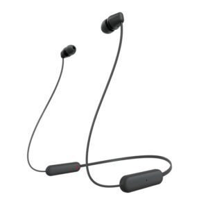 Sony WI-C100 Wireless Headphones with Customizable Equalizer for Deep Bass & 25 Hrs Battery, DSEE-Upscale, Splash Proof, 360RA, Fast Pair, in-Ear Bluetooth Headset with mic for Phone Calls (Open Box)