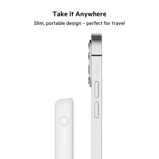 Belkin Quick Charge Magnetic Wireless Power Bank 2500mAh for iPhone and Compatible for Magsafe Covers (Open Box) - Image 4