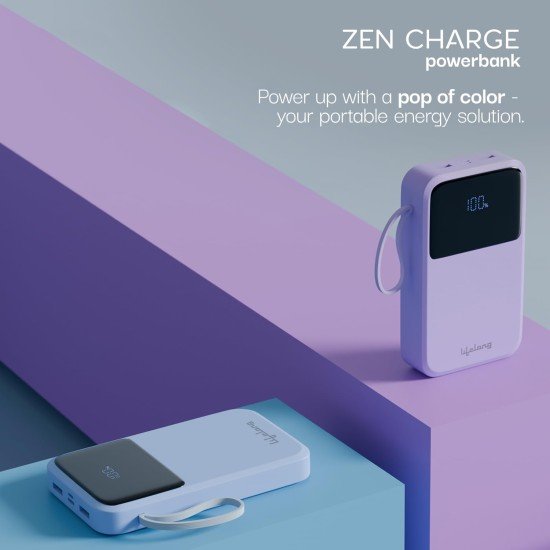 Lifelong ZenCharge 10000 mAh 22.5 W Compact Pocket Size Power Bank with 6 Input/Output Port (Lithium Polymer, Fast Charging, Quick Charge 3.0 for Mobile, Earbuds, Speaker, Tablet) (Open Box) - Image 4