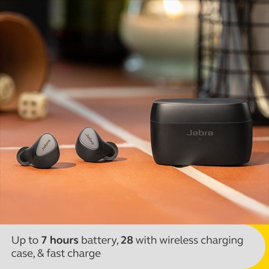 Jabra Elite 5 True Wireless in Ear Bluetooth Earbuds with Active Noise Cancellation, 6 Built-in Microphones for Clear Calls, Dual Pairing & Microsoft Swift Pair for Windows Devices (Open Box) - Image 3