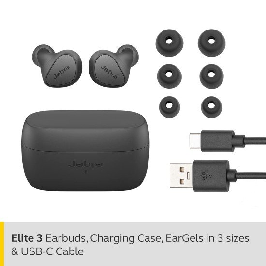 Jabra Elite 3 in Ear Bluetooth Truly Wireless in Ear Earbuds, Noise Isolating with mic for Clear Calls, Rich Bass, Customizable Sound, Mono Mode (Open Box) - Image 4