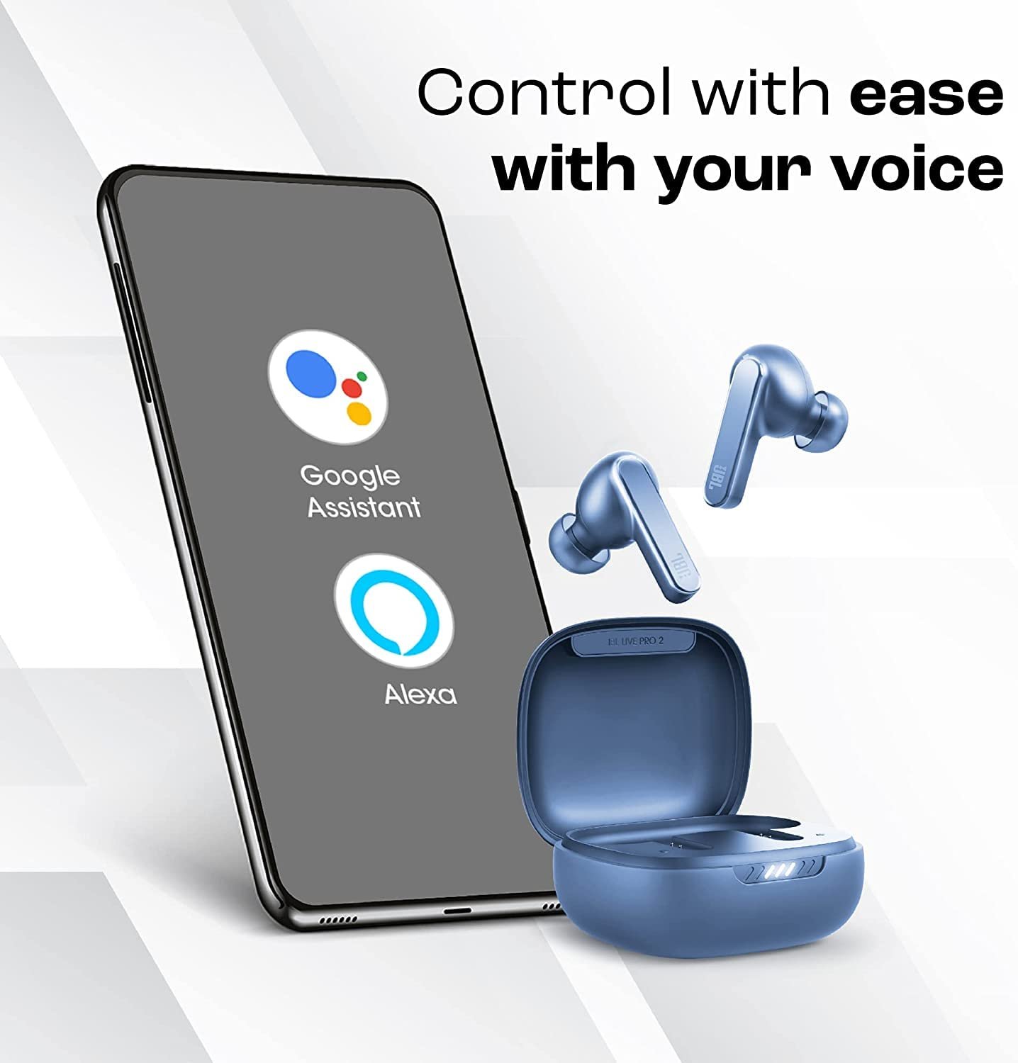 JBL Live Pro 2 Premium in Ear Wireless TWS Earbuds, ANC Earbuds, 40Hr Playtime, Dual Connect, Customized Bass with Headphones App, 6 Mics for Clear Calls, Wireless Charging, Alexa Built-in (Open Box) - Image 5