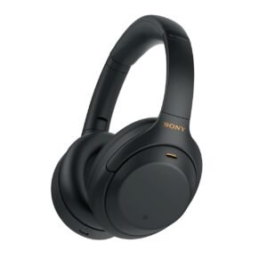 Sony WH-1000XM4 Industry Leading Wireless Noise Cancellation Bluetooth Over Ear Headphones with Mic for Phone Calls, 30 Hours Battery Life, Quick Charge, AUX, Touch Control and Voice Control – Open Box
