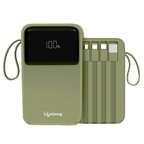 Lifelong ZenCharge 20000 mAh 22.5 W Compact Pocket Size Power Bank with 6 Input/Output Ports (Lithium Polymer, Fast Charging, Quick Charge 3.0 for Mobile, Earbuds,Speaker, Tablet) (Open Box) - Image 2