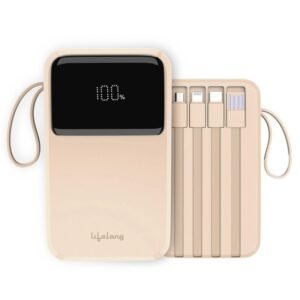 Lifelong ZenCharge 20000 mAh 22.5 W Compact Pocket Size Power Bank with 6 Input/Output Ports (Lithium Polymer, Fast Charging, Quick Charge 3.0 for Mobile, Earbuds,Speaker, Tablet) (Open Box)