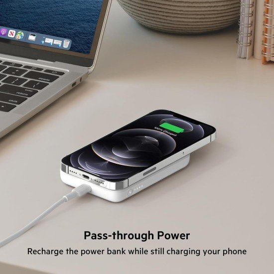 Belkin Quick Charge Magnetic Wireless Power Bank 2500mAh for iPhone and Compatible for Magsafe Covers (Open Box) - Image 3