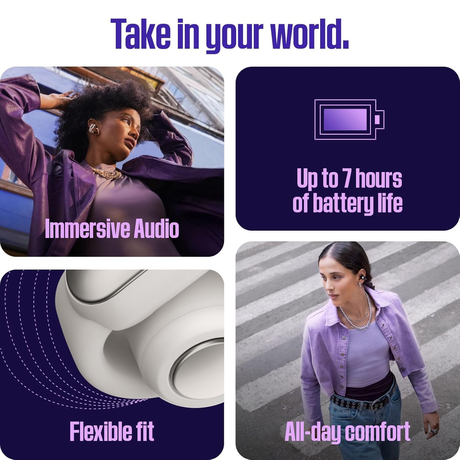 Bose New Ultra Open Earbuds with OpenAudio Technology, Open Ear Wireless Earbuds, Up to 48 Hours of Battery Life - Image 2