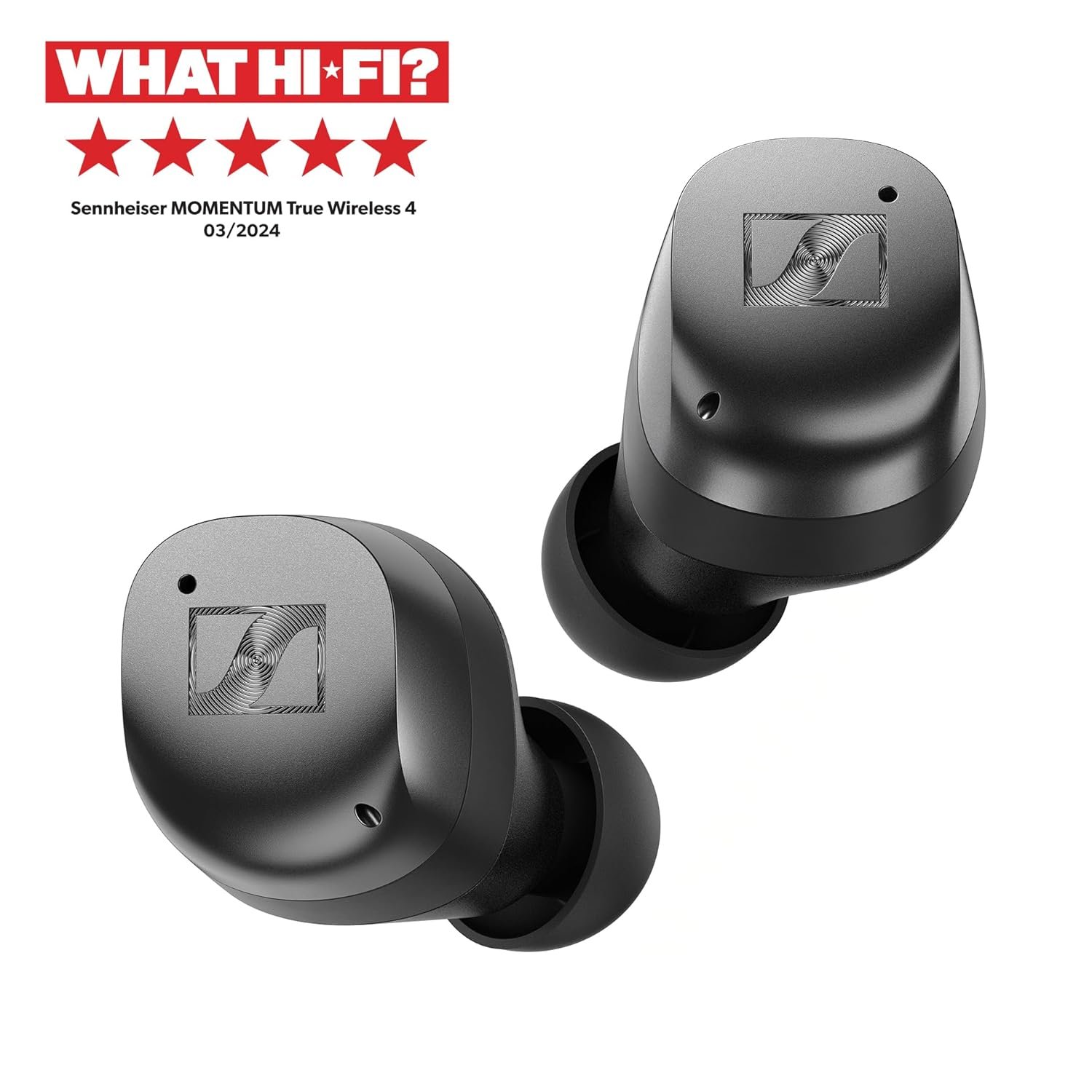 Sennheiser MOMENTUM True Wireless 4 Earbuds,TrueResponse Drivers, Lossless Audio, Auracast, Adaptive ANC, Anti‑Wind+Transparency Modes, 30 Hrs Battery, Qi Fast Charge, 6‑Mics – Open Box - Image 4