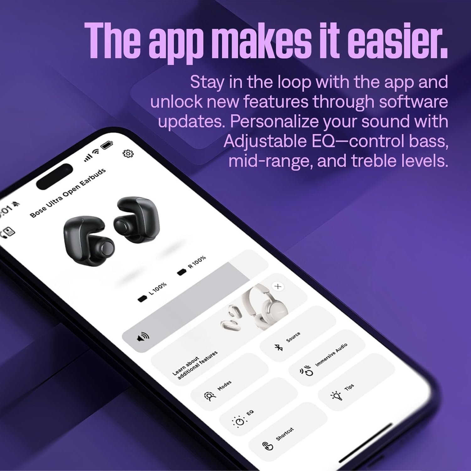 Bose New Ultra Open Earbuds with OpenAudio Technology, Open Ear Wireless Earbuds, Up to 48 Hours of Battery Life - Image 4