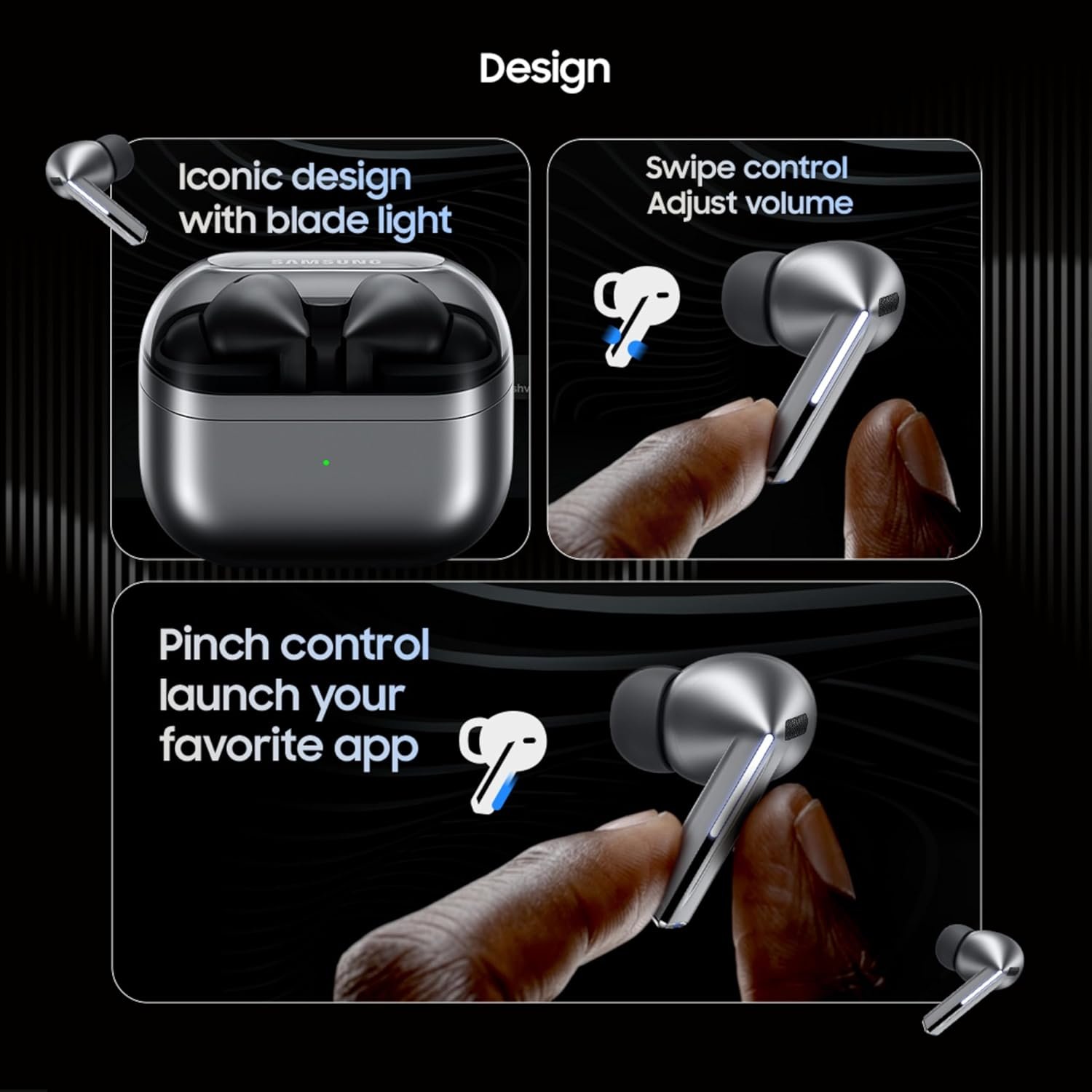 Samsung Galaxy Buds3 Pro Wireless Earbuds, Powered by Galaxy AI, IP57, Active Noise Cancellation, Adaptive Noise Control, 37hrs Battery, 360 Surround Sound, Pinch Controls, Galaxy Ecosystem – (Open Box) - Image 2