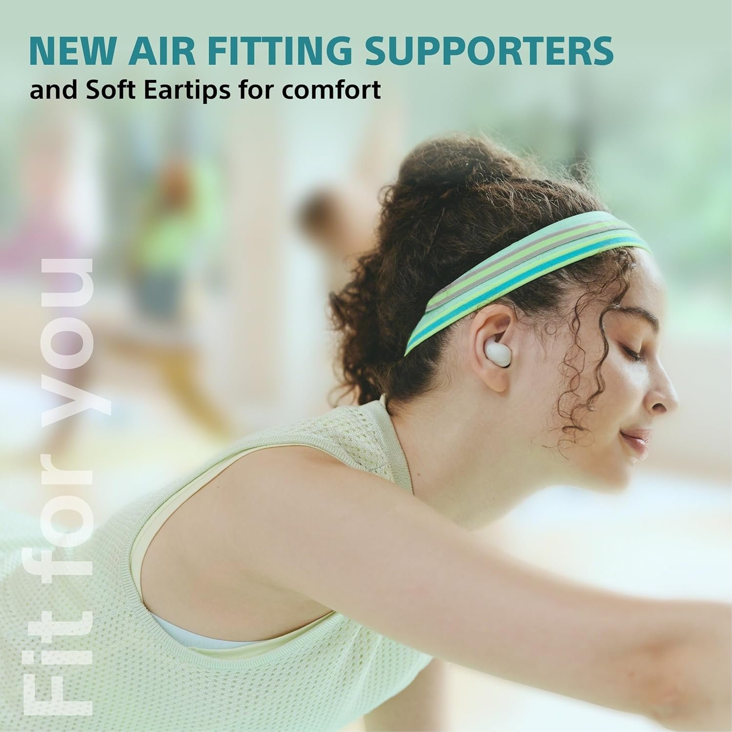 Sony New Linkbuds Fit WF-LS910N | Active Noise Cancelling Wireless Bluetooth in Earbuds | Comfortable Fit with New Supporters | High Call Quality with AI (Open Box) - Image 2