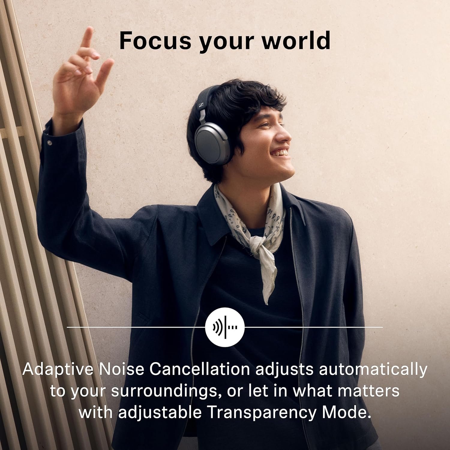 Sennheiser Momentum 4 Wireless Over Ear Headphones, German Design, ANC, 60h Battery, Customizable Sound, 4 Digital Mics for Crystal-Clear Calls, Multipoint Connectivity (Open Box) - Image 2
