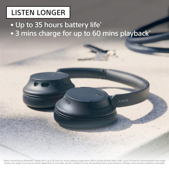 Sony WH-CH720N, Wireless Over-Ear Active Noise Cancellation Headphones with Mic, up to 35 Hours Playtime, Multi-Point Connection, App Support, AUX & Voice Assistant Support for Mobile Phones (Open Box) - Image 4