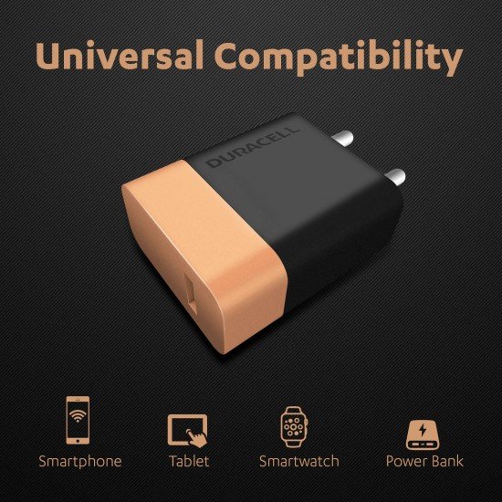 Duracell 20 Watts Fast Wall Charger Adapter, 1 USB A, Fast Mobile Charger Compatible with iPhone, iPad, Samsung, Note, Redmi, Mi, Oneplus, Oppo, Pixel, Vivo (Open Box) - Image 4