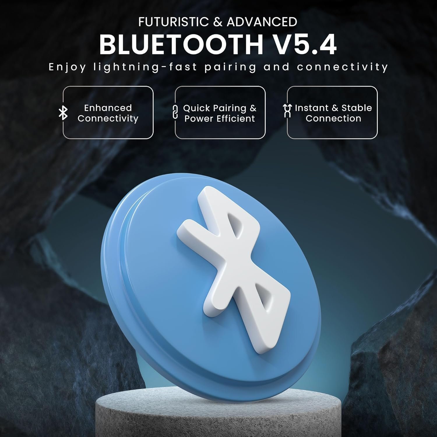 HAMMER Aeromax ANC (32dB) TWS, BTv5.4, Low Latency, in-Ear Bluetooth Earbuds with Clear ENC Calling, Quad Mics, Type-C,Touch Controls, Deep Bass, 30 Hrs Playtime - Image 2