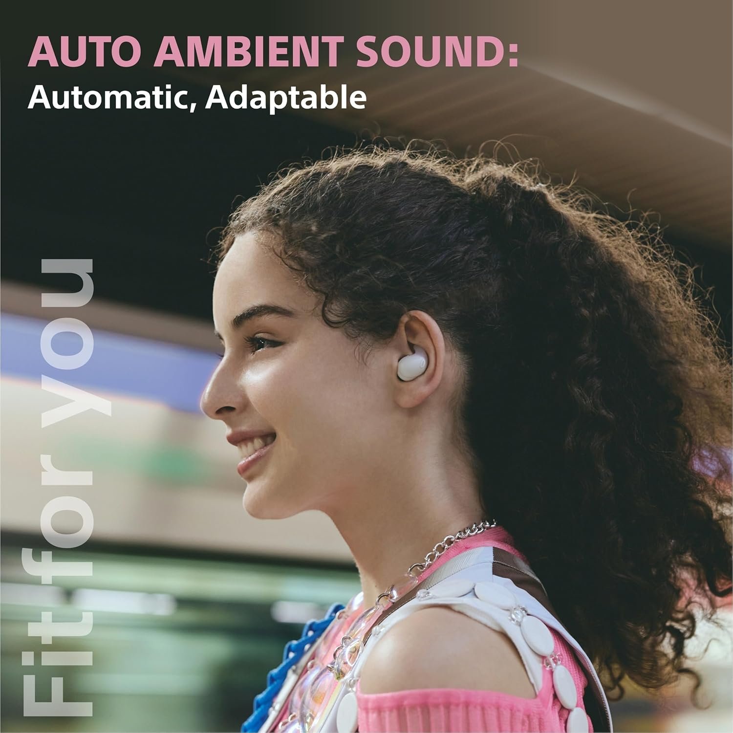 Sony New Linkbuds Fit WF-LS910N | Active Noise Cancelling Wireless Bluetooth in Earbuds | Comfortable Fit with New Supporters | High Call Quality with AI (Open Box) - Image 4
