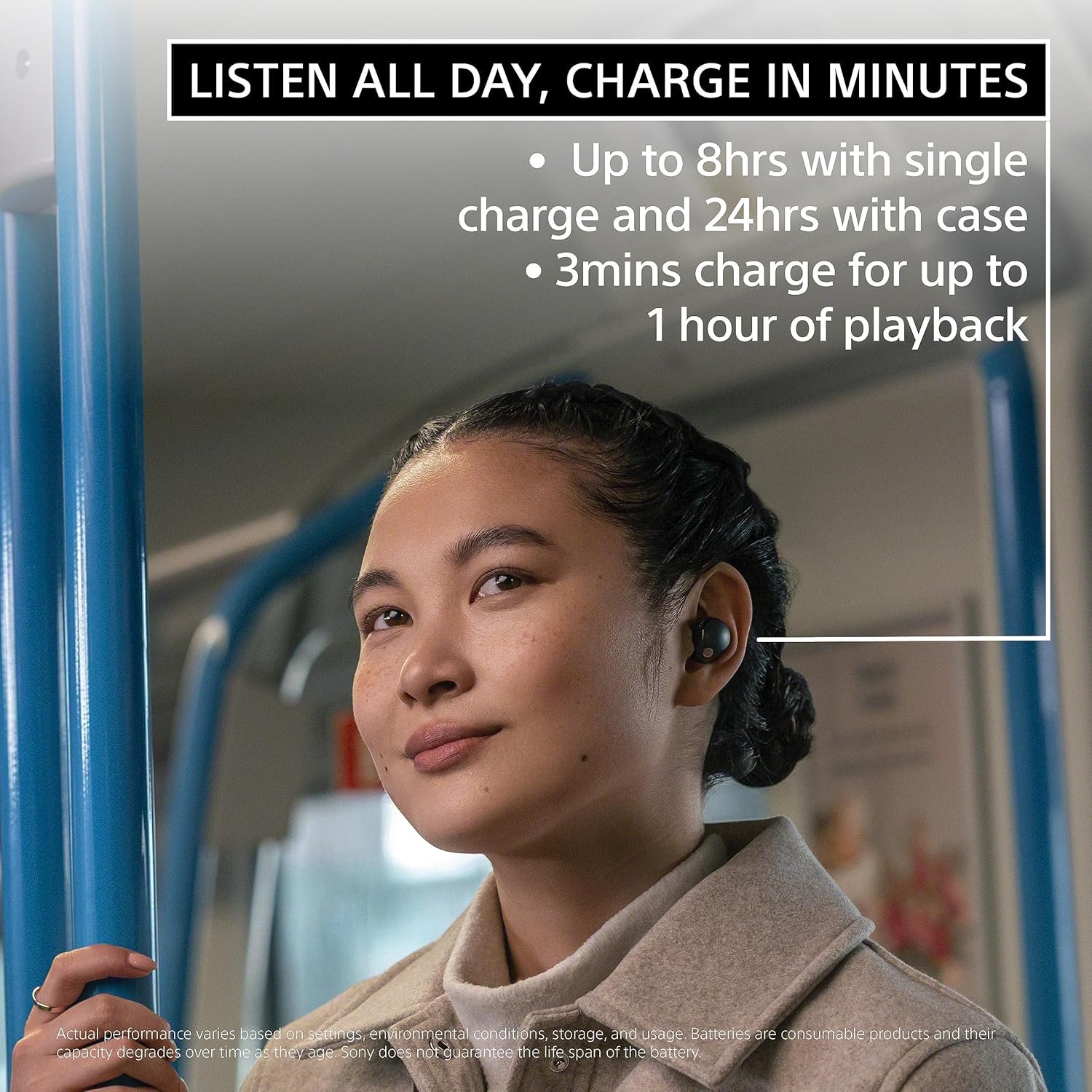 Sony WF-1000XM5 Active Noise Cancelling Wireless Bluetooth in Ear Earbuds with Mic, Up to 36 Hours Battery Life – Open Box - Image 2